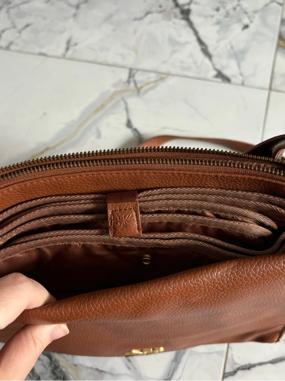 Freshly Picked Brown Crossbody Baby Bag